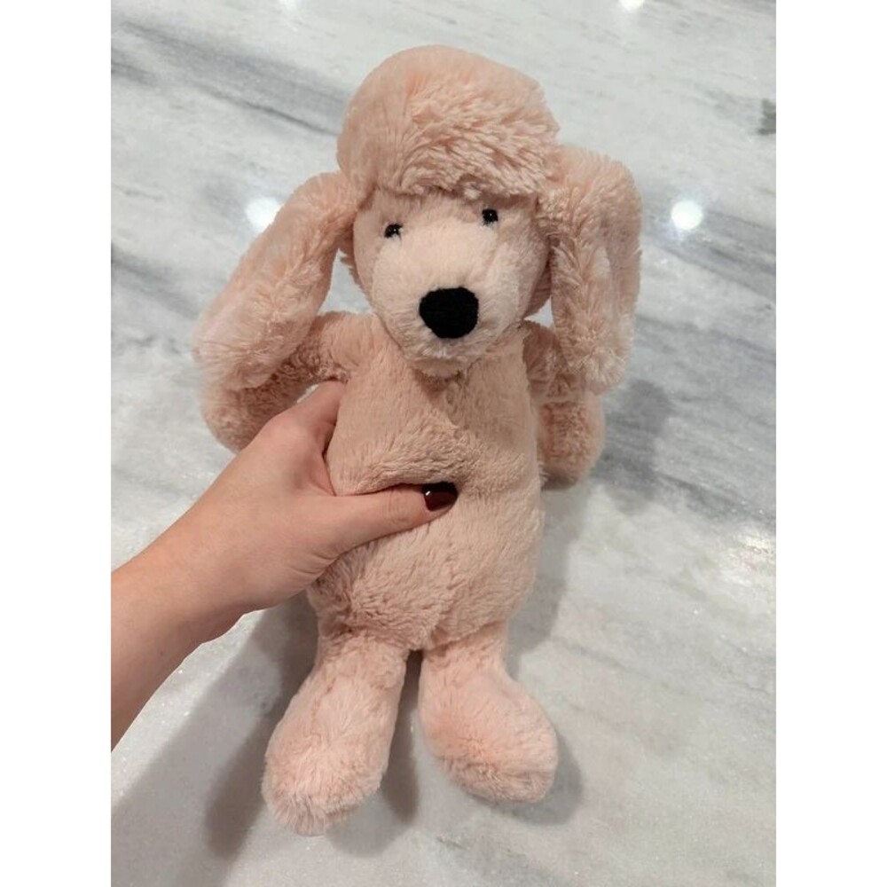Jellycat Bashful Poodle Light Pink Dog Plush
